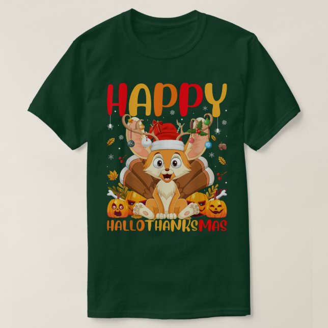 T-shirt Funny Fennec Fox Lover Happy Fennec Fox HelloThank (Design devant)