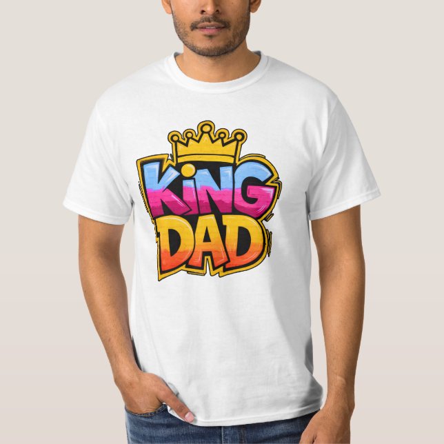 T-shirt FUNNY Fête des pères KING PAD (Devant)