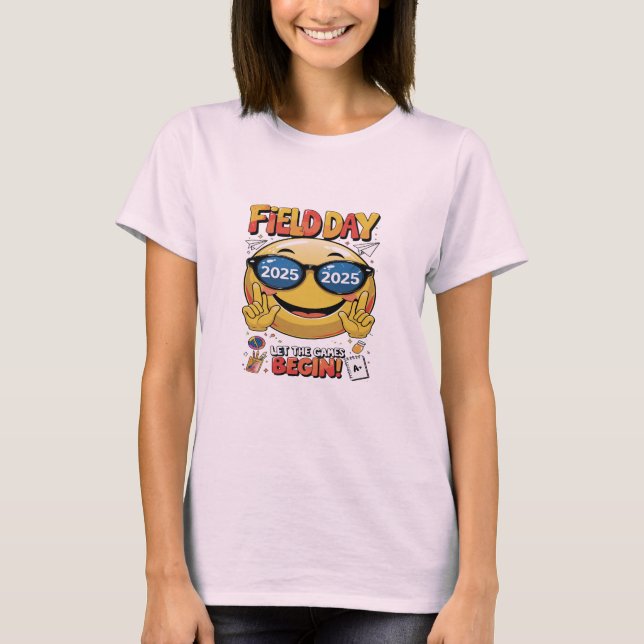 T-shirt Funny Field Day 2025 Shirt, Field Day Let The Game (Devant)