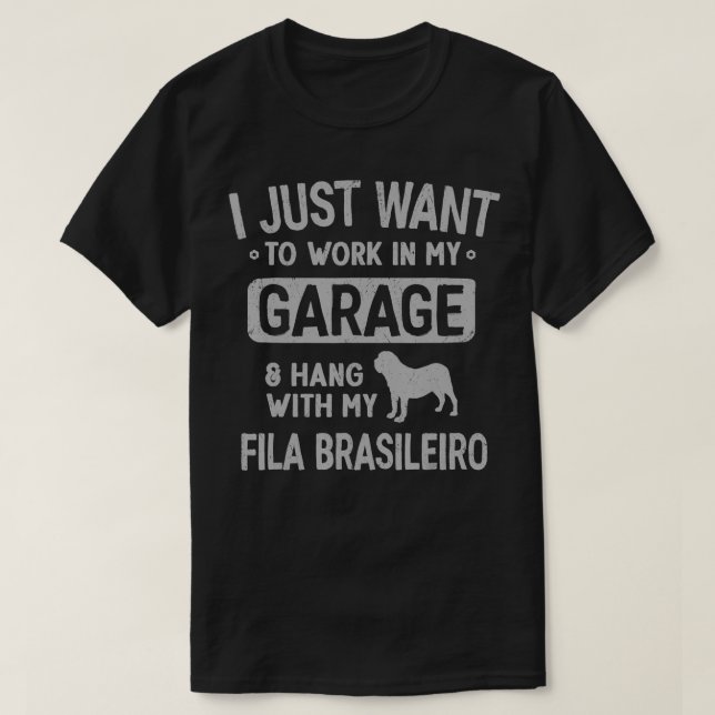 T-shirt Funny Fila Brasileiro Papa Garage Hommes Hang chie (Design devant)