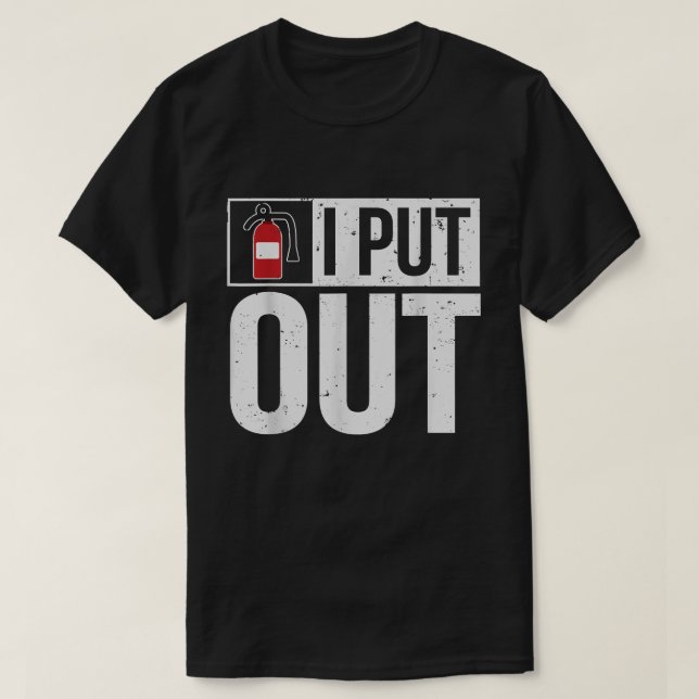 T-shirt Funny Fire Extinguisher J'Ai Sorti Firefighter  (Design devant)