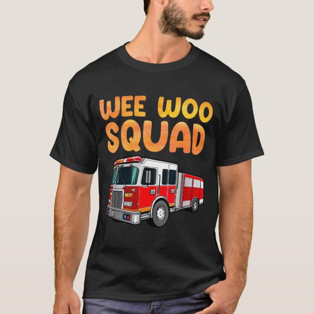 T-shirt Funny Firefighter Art For Kids Men Women Fireman F (Devant)