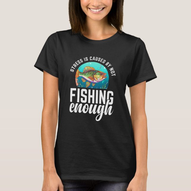 T-shirt Funny Fishing Design Bass Fly Fishing Lovers_1 (Devant)