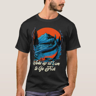 T-shirt Funny Fishing Woo à 5h du matin pour aller Fish Fi