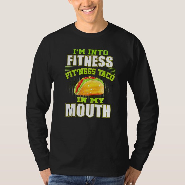 T-shirt Funny Fitness Taco Foodie Mexicaine Gymnase Fanati (Devant)