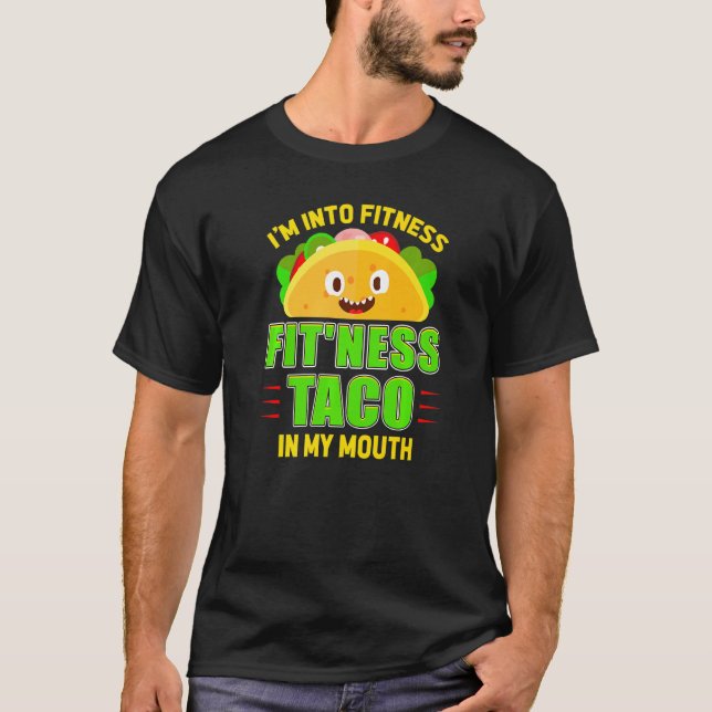 T-shirt Funny Fitness Taco Foodie Nourriture Mexicaine Gym (Devant)