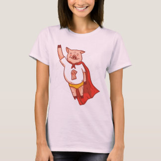 T-shirt Funny Flying Super Pig
