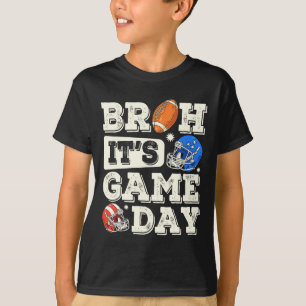 T-shirt Funny Football Boy Ados Bruh Son Jour Amérique