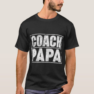 T-shirt Funny Football Football entraîneur de basket Papa 