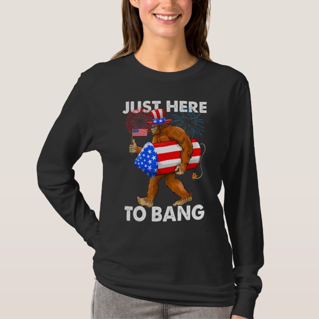 T-shirt funny fourth of july 4th of july i'm just here to  (Devant)