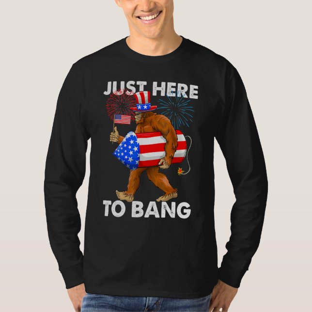 T-shirt funny fourth of july 4th of july i'm just here to  (Devant)
