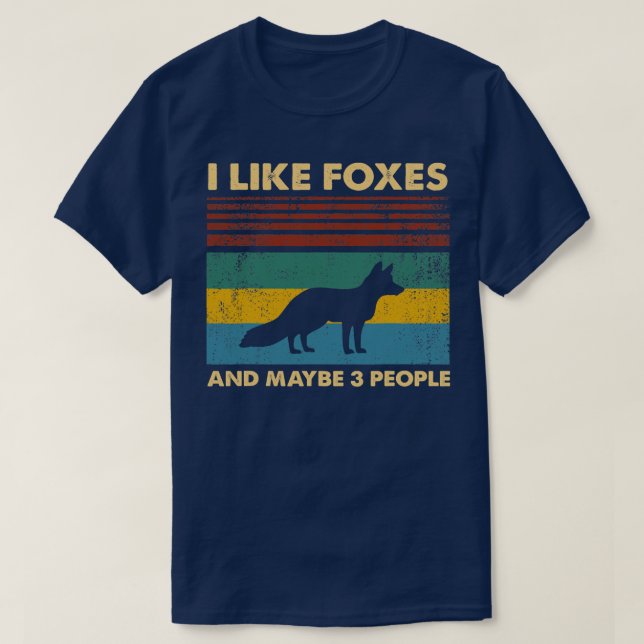 T-shirt Funny Fox Design For Fox Lovers Men Women Kids (Design devant)
