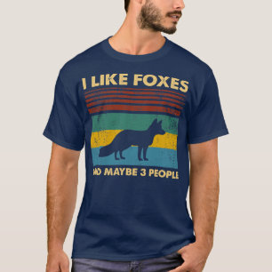 T-shirt Funny Fox Design For Fox Lovers Men Women Kids