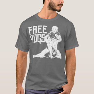 T-shirt Funny Free Hugs BJJ Jiu Jitsu et MIXED MARTIAL ART