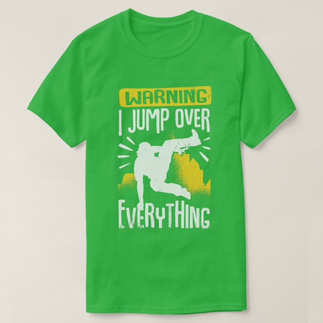 T-shirt Funny Freerunning Freerunner Parkour Traceur Cadea (Design devant)
