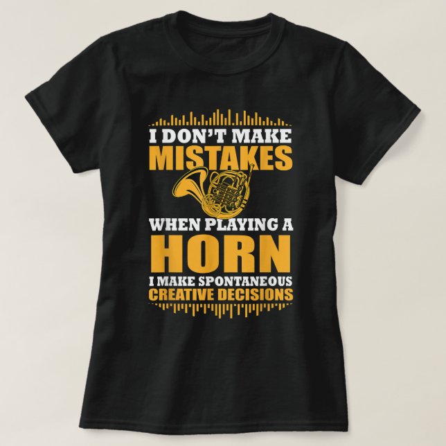 T-shirt Funny French Horn Saying Venin Horn Player 279 (Design devant)