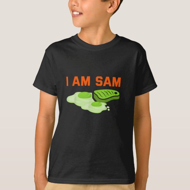 T-shirt Funny Fried Green Ham and Eggs Days I Am Sam (Devant)