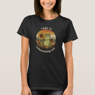 T-shirt Funny Frog Graphic Tee Rage is Consuming