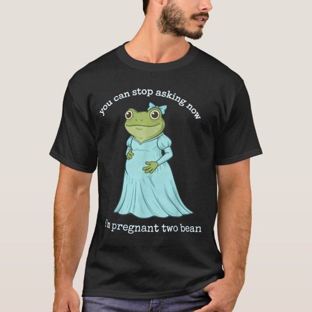 T-shirt Funny Frog Pregnancy Announcement Medieval Pregnan (Devant)
