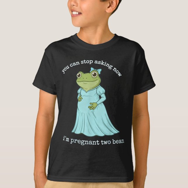 T-shirt Funny Frog Pregnancy Announcement Medieval Pregnan (Devant)