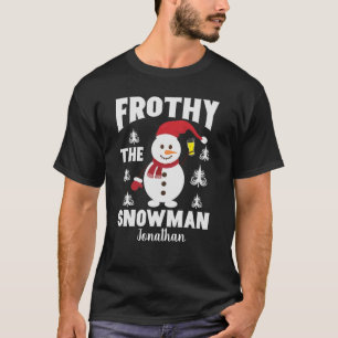 T-shirt Funny Frosty la bière de Snowman