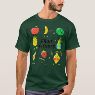 T-shirt Funny Fruit Fitness Pun Motif rose