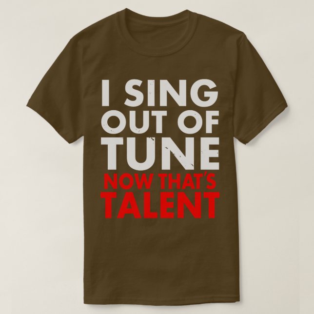 T-shirt Funny Frustré chanteur musicien Karaoke Fun (Design devant)