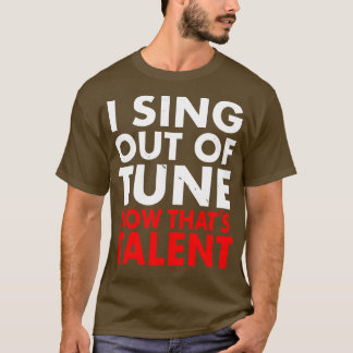 T-shirt Funny Frustré chanteur musicien Karaoke Fun