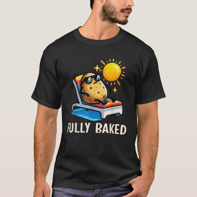 T-shirt Funny Fully Baked Potato Graphic For Kids  (Devant)