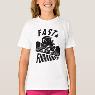 T-shirt Funny FURRurious voiture voiture chat de conduite