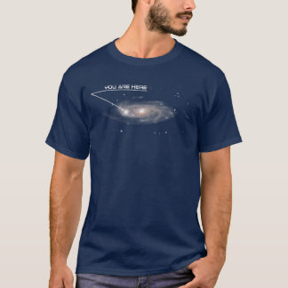 T-shirt Funny Galaxy Lieu GPS Plaisanterie