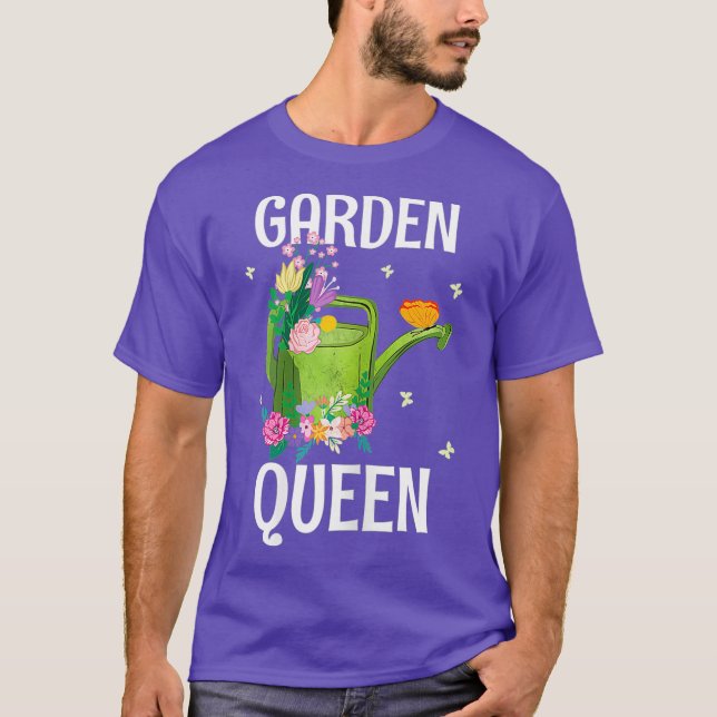 T-shirt Funny Gardener Florist Flower Lady Plant Lover (Devant)