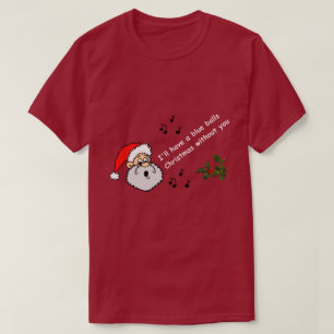T-shirt Funny Gay Noël Je vais avoir une balle bleue LGBT