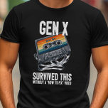 T-shirt Funny Gen X Survied Tangé Cassette<br><div class="desc">Quand quelque chose brise la première chose que nous faisons maintenant est de chercher une vidéo "comment réparer"... oubliant comment nous l'avions compris nous-mêmes (conseil - crayon). Ce drôle de t-shirt à cassette Gen X enchevêtré est parfait pour montrer aux jeunes générations comment nous devions être débrouillards pour faire les...</div>