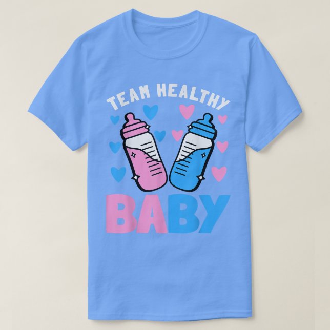 T-shirt Funny Genre Reveve Party Team Baby shower sain (Design devant)