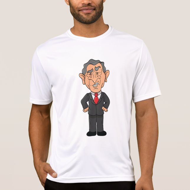T-shirt Funny George W Bush Political Caricature (Devant)