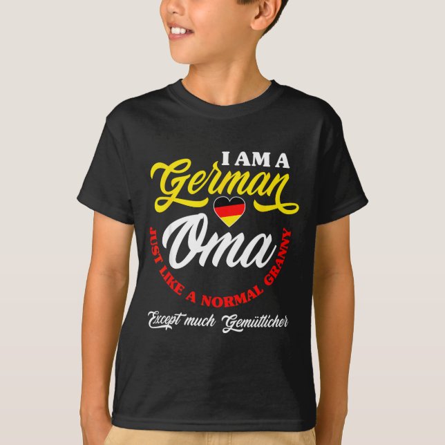 T-shirt Funny Germany German Oma German Granny Deutsche Om (Devant)