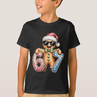 T-shirt Funny Gingerbread Six Seven 67 Ice Cream Drip Chri