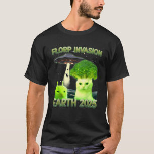 T-shirt Funny Glerp Glorp Funny Alien Chat Mème Vintage