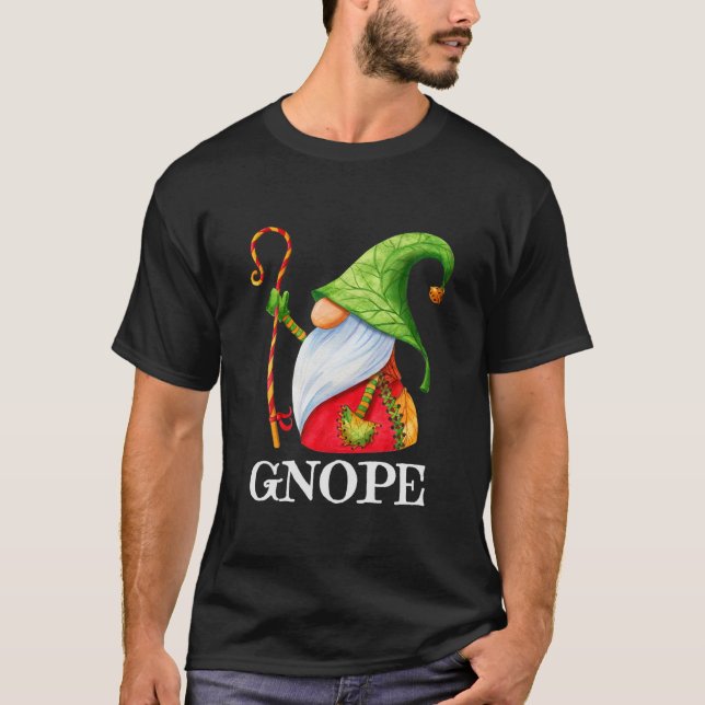 T-shirt Funny GNOPE Nordic Gnome Elfe Scandinave Suédois (Devant)