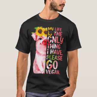 T-shirt Funny Go Vegan Vegan Vibes Plante Basé Tee cadeau