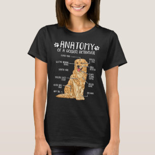 T-shirt Funny Golden Retriever Anatomy Chien