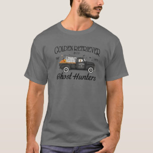 T-shirt Funny Golden Retriever Fantôme Chasse Camion Hallo