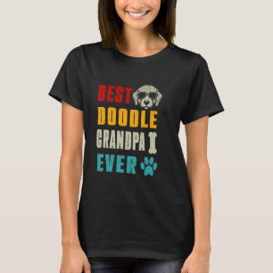T-shirt Funny Goldendoodle Papa Best Doodle grand-père Jam