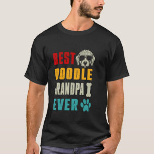 T-shirt Funny Goldendoodle Papa Best Doodle grand-père Jam