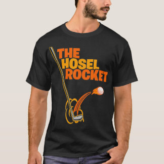 T-shirt Funny Golf Club Tiré La Hole Rocket Golfer Ball