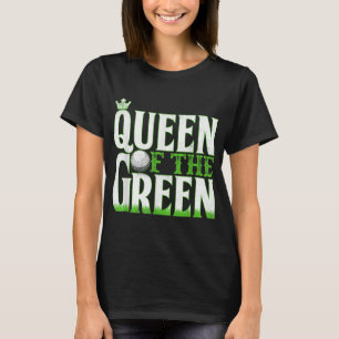 T-shirt Funny Golf Reine Du Vert