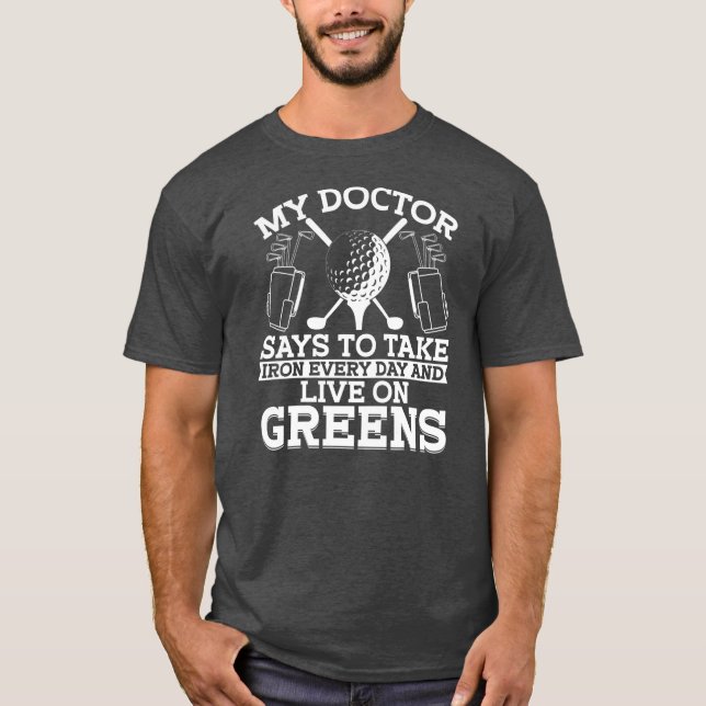 T-shirt Funny Golfer Golfing Pun Humorous Golf Player  (Devant)