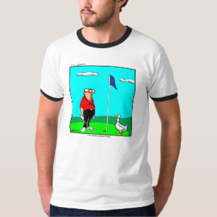 T-shirt Funny Golfer & Goose Tee - shirt
