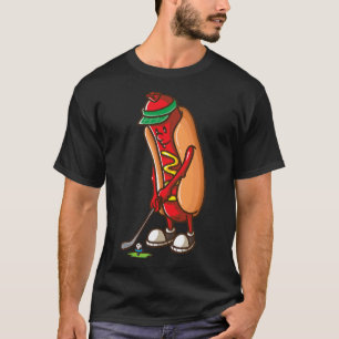 T-shirt Funny Golfing Hot Dog Golf Cadeaux de golf pour ho